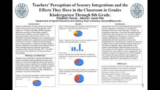 Elizabeth Daniel The Teachers&rsquo; Perceptions of Sensory Integrations