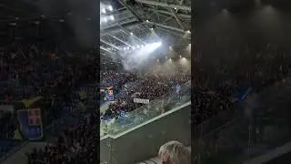 Curva Como 1907 in azione al Gewiss Stadium contro l'Atalanta