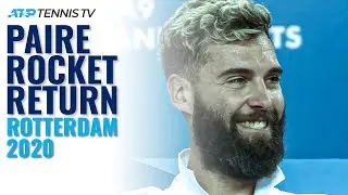 Benoit Paire ROCKET 182kph Forehand Return Winner | Rotterdam 2020 #Shorts