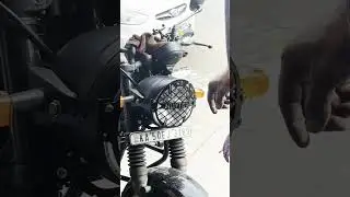 Royal Enfield Hunter 350 Headlight Grill Modification 😍💥🤯 #royalenfield #modified
