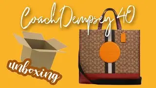 UNBOXING Coach Dempsey Tote + REVIEW I Simply Joan