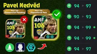 Pavel Nedvěd 106 BEST TRAINING with Booster, Max Level, Player Progression eFootball 2026