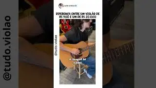 a diferen&ccedil;a entre um viol&atilde;o de $300 e um de $5000 😯 #violao #musica #aprenderviolao #comotocarviol&atilde;o