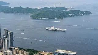 China's first domestically built aircraft carrier visits Hong Kong in show of power