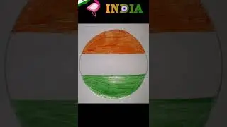 #india flag#round flag#ashok chakra#drawing #art #easy #india #shorts