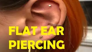 does a flat ear piercing hurt