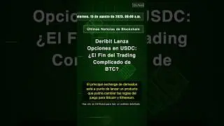 🧐👉 Deribit Lanza Opciones en USDC: &iquest;El Fin del Trading Complicado de BTC? #QixNewsCrypto
