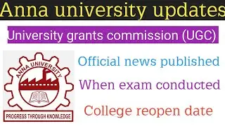 Anna university apr may 2020 exam (UGC official press release)