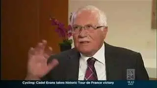 Czech Republic President Vaclav Klaus appears on The Drum