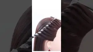 Trendy lace braid hairstyle #hairstyle #hairtutorial