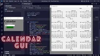Calendar GUI || Jupyter Notebook || Python Project For Your Resume || Code Explorer
