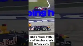 Sebastian Vettel and Mark Webber collide as teammates #Redbull #Vettel #Webber #f1 #turkey #2010