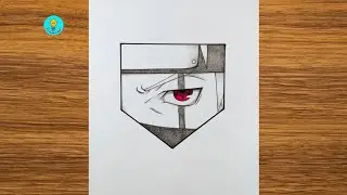 How to Draw Kakashi Sharingan Eye | Easy Step by Step Tutorial