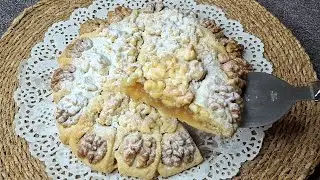 🍎 Almalı Qozlu Tart (&Ccedil;ox K&ouml;vrək & Yumşaq)Cansu kitchen
