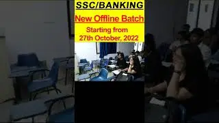 Offline Batch Start for SSC BANKING | best coaching for SSC and banking in Delhi | #shorts