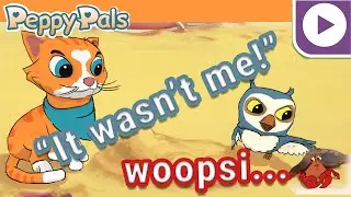 |Cartoons for kids| Kelly the cat builds an amazing sandcastle, but who destroyed it and why?