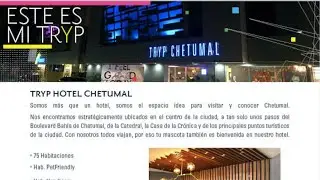 Hotel Tryp Chetumal by Wyndham  - Invitada D&eacute;bora Angulo Empresaria  12:00 hrs  25 de enero 2022