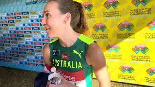 FSU alum Linden Hall after winning relay gold at 2026 World XC in Tallahassee
