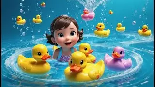 Rubber Ducks Go Quack Quack Quack | English Nursery Rhyme | Kids Songs | Baby Music