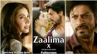 Zaalima Fullscreen Whatsapp Status | Shahrukh Khan | Zaalima X Stereo Hearts Status | Zaalima Status