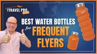 How to Travel Cheap - Best Collapsible Silicone Water Bottle for Flying 2021