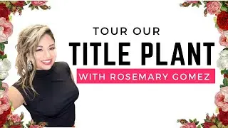 At our San Antonio&rsquo;s office we have our title plant! Schedule your tour with me!