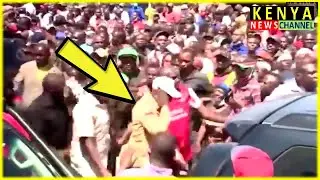 Chaos at Ruto rally - Security rush DP to safety 🔥