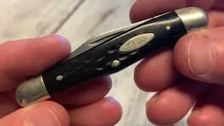 1978 Case XX USA model 6208 half whittler pocket knife with red bone handles