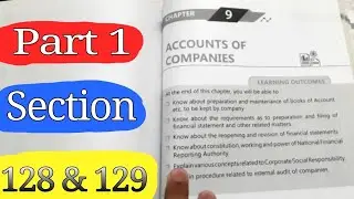 Accounts Of Companies (Section 128-138) Part 1 CA Intermediate