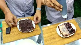 Special chocolate sandwich for kids | uniq style chocolate sandwich | sweet sandwich 