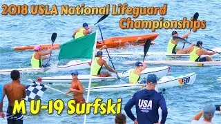 2018 USLA National Lifeguard Championships / M U-19 Surfski Finals