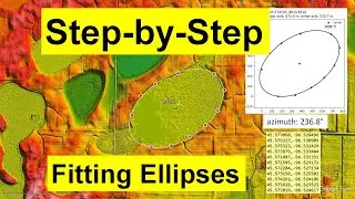 Step-by-step:  fitting ellipses to Carolina Bays