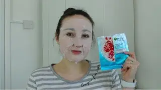 Garnier Hydro Boost Pomegranate Face Sheet Mask For Dehydrated Skin Review