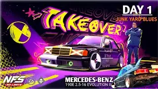 NFS: No Limits | Mercedes-Benz 190E 2.5 16 Evolution (DAY 1 - Takeover | Junk Yard Blues) NFSWINDER