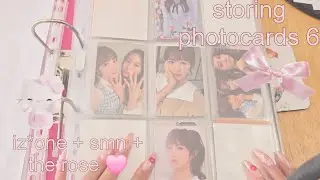 sleeving + storing photocards #6 iz*one , smn + the rose (completing iz*one collection) ~