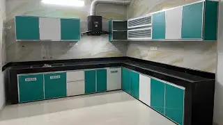 Aluminium modular kitchen cupboard Full work Ep# 160