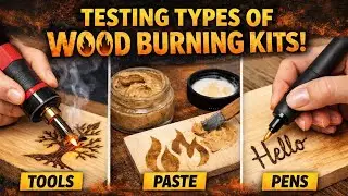 #105 Wood Burning for beginners| Testing a pyrography Tool,Pen & Paste 