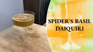 Rum Cocktail: Spider's Basil Daiquiri - How to Make - Cocktails at Home