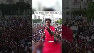 Speed was MOVING like the PRESIDENT after touching down in Kenya for the FIRST time 😲👀