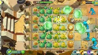 ANCIENT EGUPT: battle cooperation between cabbage-pult and bucketthead-pult vs zombie