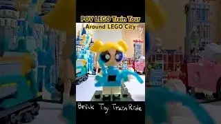 POV: Ride the LEGO Train in LEGO City | First-Person Perspective
