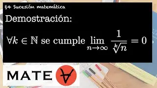 Propiedad de límite / Inversa de sucesión de raíces / Demostración