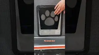 New pet in and out screen door # QiangNing door and window protection system