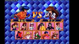 Pretty Fighter X Sega Saturn Gameplay