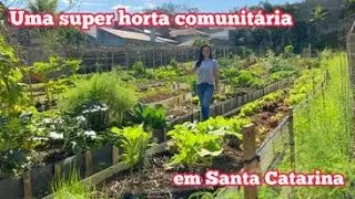 Super Horta Comunitária em Santa Catarina.