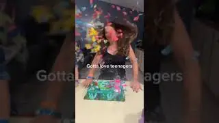 Mother's Face Gets Exploded With Confetti by Teen Daughter - 1418926