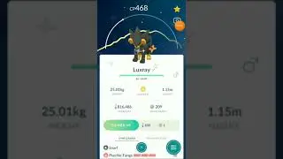shiny luxray . pokemon. #shorts.