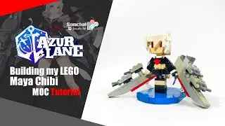 LEGO Azur Lane Maya Chibi MOC Tutorial | Somchai Ud