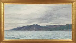 3-HOUR Vintage Sea Painting | Gold Frame Art for TV | Saving screen decor 4K with SEA SOUND