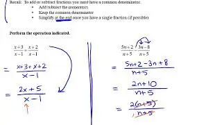 Week 5   Rational Expressions Add&Sub p1